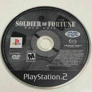 PS2 Soldier of Fortune Gold Edition (Sony PlayStation 2, 2001) Tested Disc Only